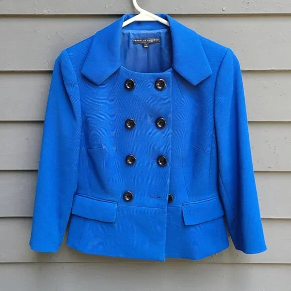 Tahari Jackets Coats Isabella Demarco Tahari Blue Double